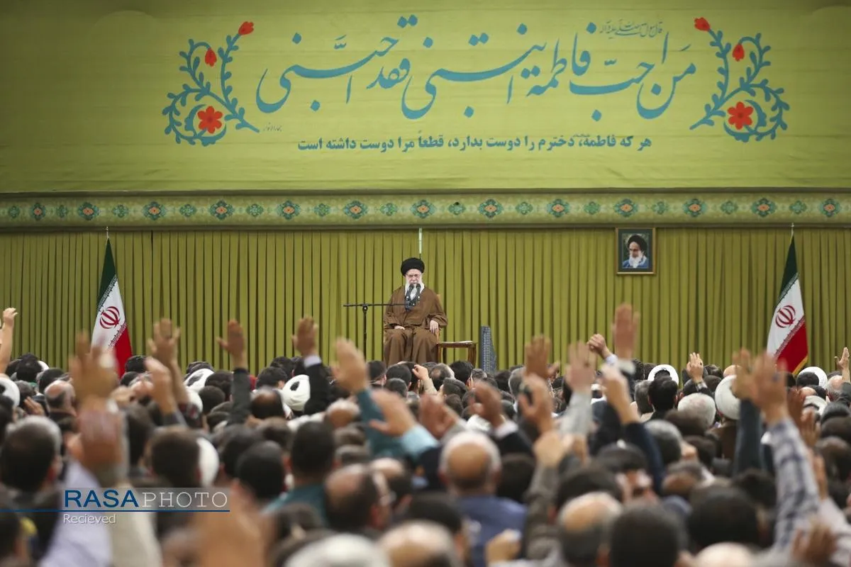 مراسم جشن میلاد حضرت صدیقه طاهره فاطمه زهرا (سلام&zwnj;الله&zwnj;علیها) با حضور رهبر انقلاب