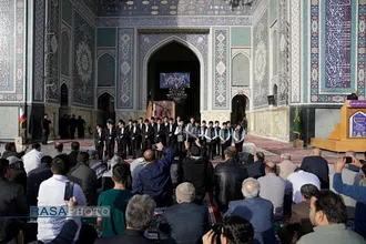 اقامه نماز عید سعید فطر در حرم حضرت امام رضا (علیه السلام)