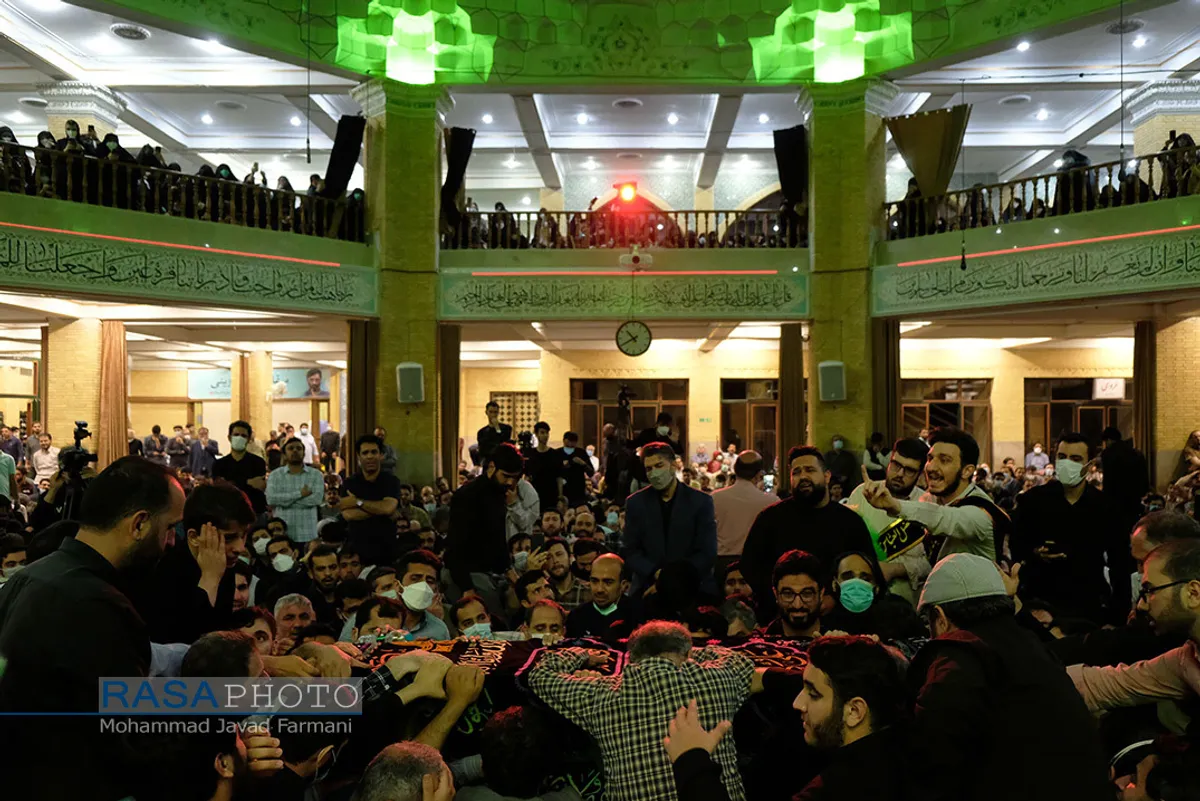 مراسم وداع با پیکر آیت الله فاطمی&zwnj;نیا در تهران
