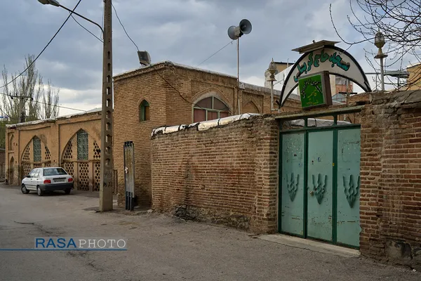 مسجد حاج کربعلی همدان که شهید حجت الاسلام قاسمی امام جماعت آن بود