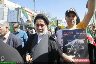 حضور شخصیت های حوزوی در راهپیمایی روز جهانی قدس