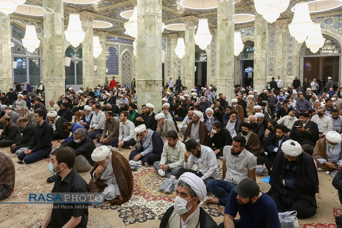 مراسم ختم آیت الله فاطمی&zwnj;نیا در مسجد اعظم قم