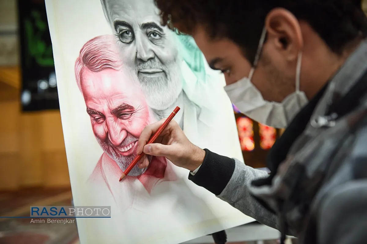 مراسم ارتحال آیت الله مصباح یزدی در حرم مطهر احمد بن موسی (ع) در شیراز&lrm;