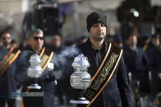 دسته عزاداری خادمان حرم کریمه اهل&zwnj;بیت (س) در روز شهادت حضرت امام موسی کاظم (علیه&zwnj;السلام)