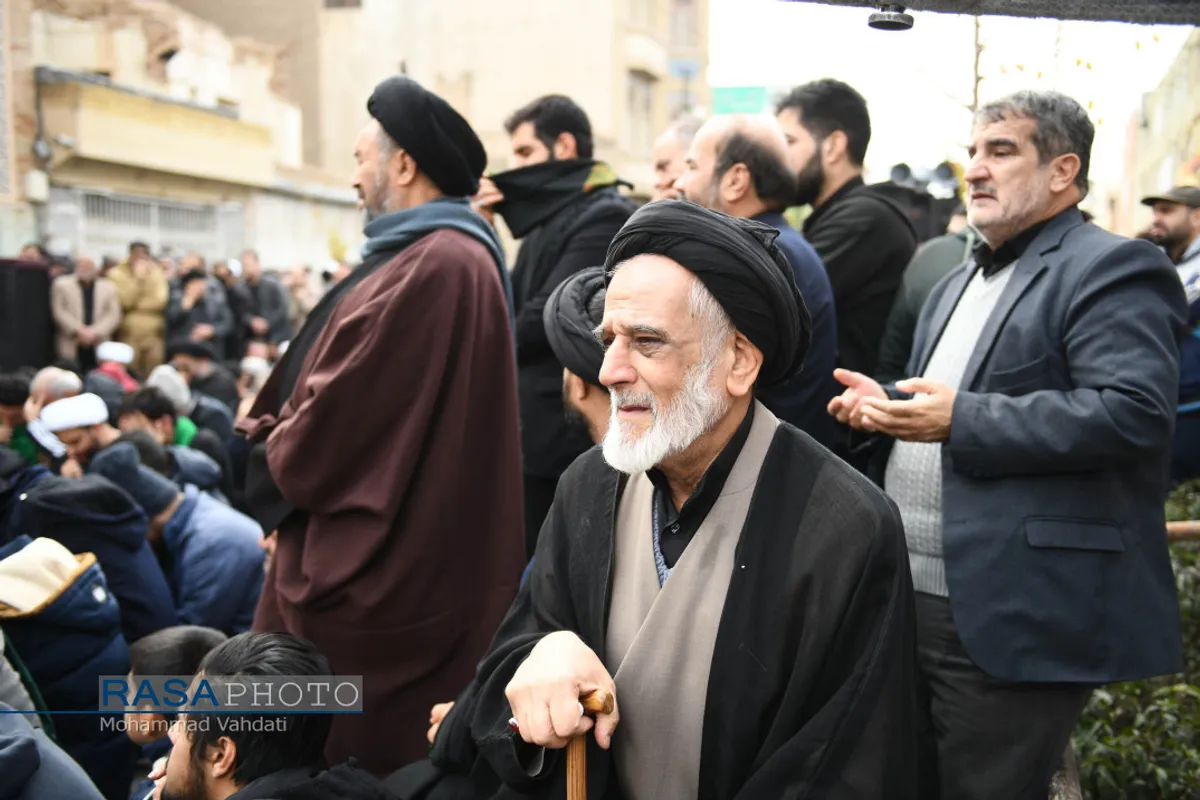 عزاداری شهادت حضرت زهرا (سلام الله علیها) با حضور حضرت آیت الله وحید خراسانی
