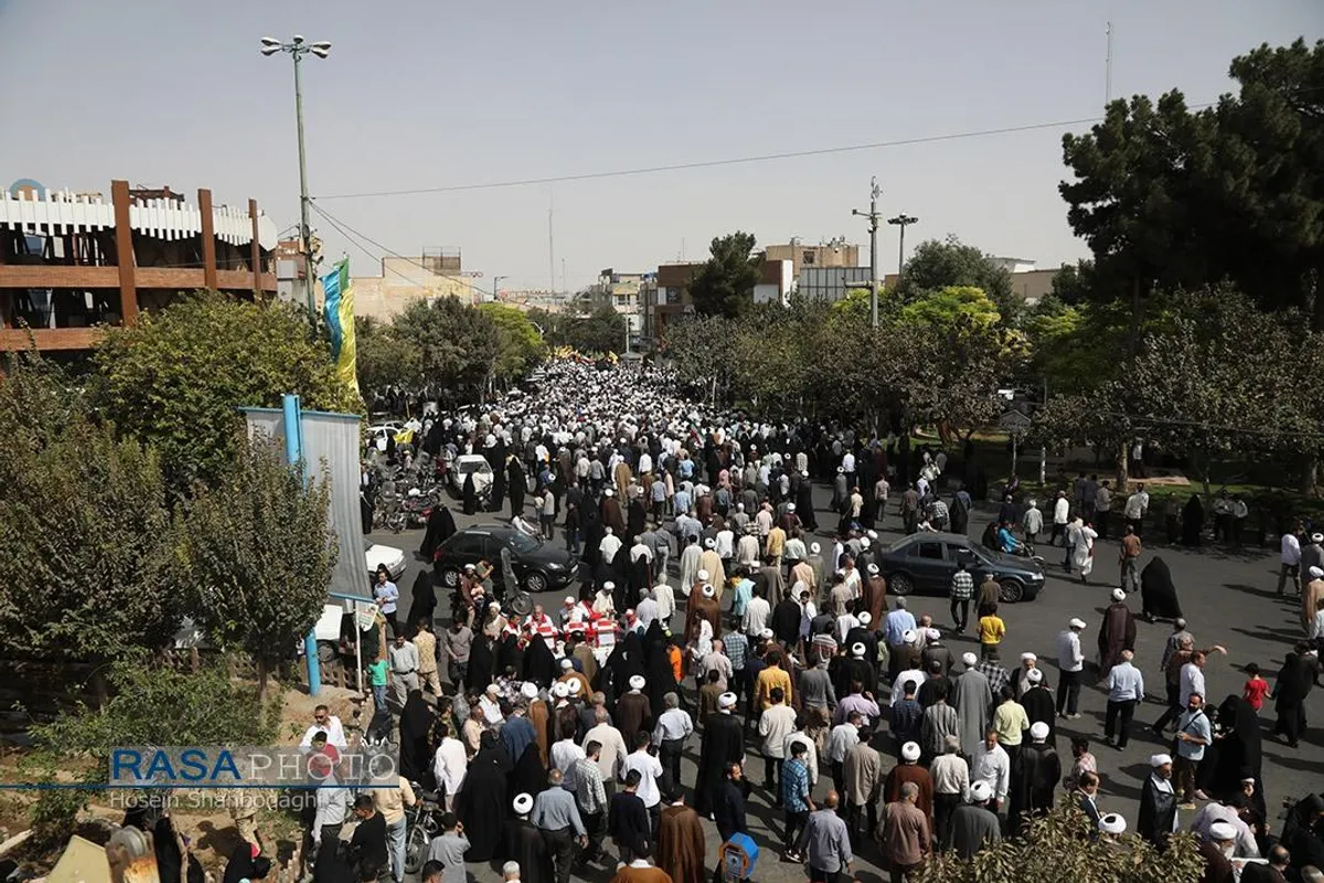 راهپیمایی نمازگراران جمعه قم علیه جنایات صهیونیست&zwnj;ها در غزه و لبنان