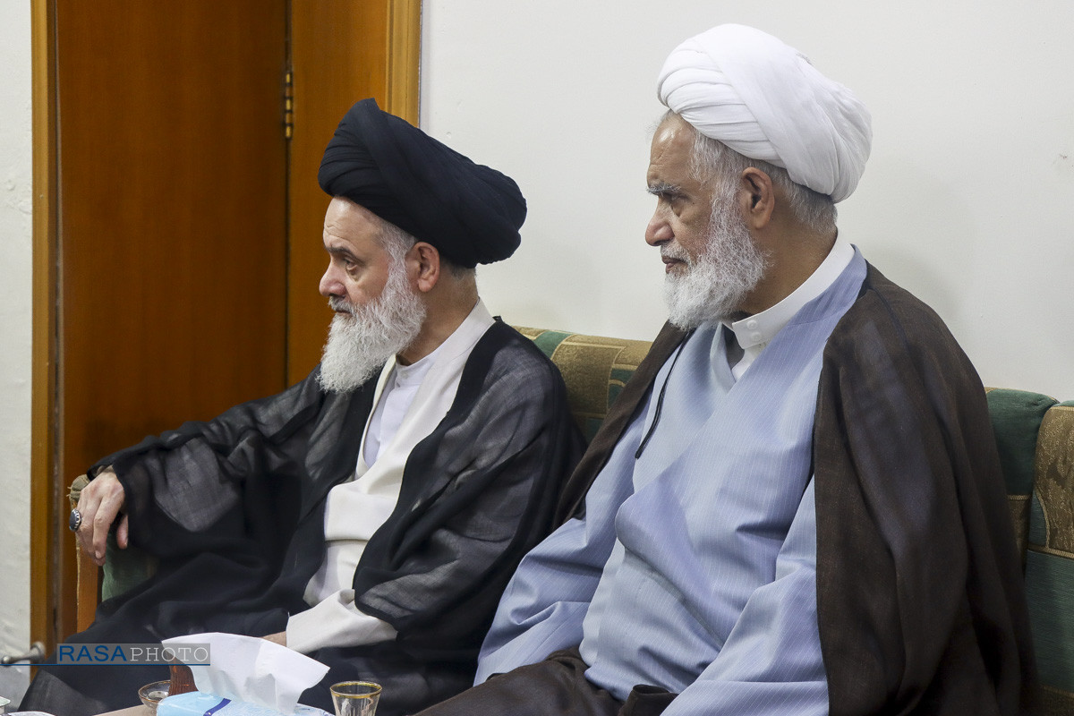 دیدار هیئت اعزامی رهبر معظم انقلاب با علمای نجف اشرف