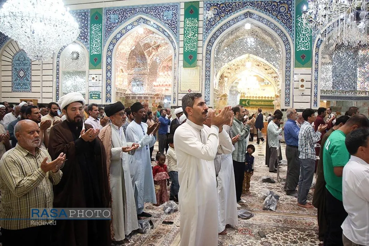 اقامه نماز عید سعید قربان در حرم کریمه اهلبیت (ع)
