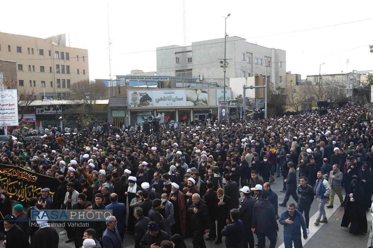 عزاداری شهادت حضرت زهرا (سلام الله علیها) با حضور حضرت آیت الله وحید خراسانی