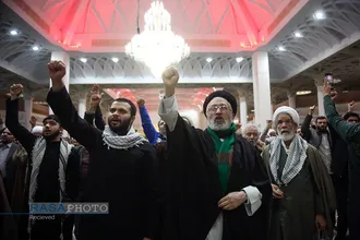 گرامیداشت فرماندهان شهید حزب&zwnj;الله در حرم بانوی کرامت