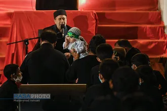 عزاداری هیئت ثارالله قم در شب هفتم محرم ۱۴۴۳
