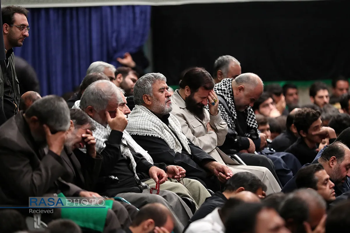 مراسم عزاداری حضرت اباعبدالله الحسین (علیه&zwnj;السلام) در شب تاسوعا با حضور رهبر انقلاب