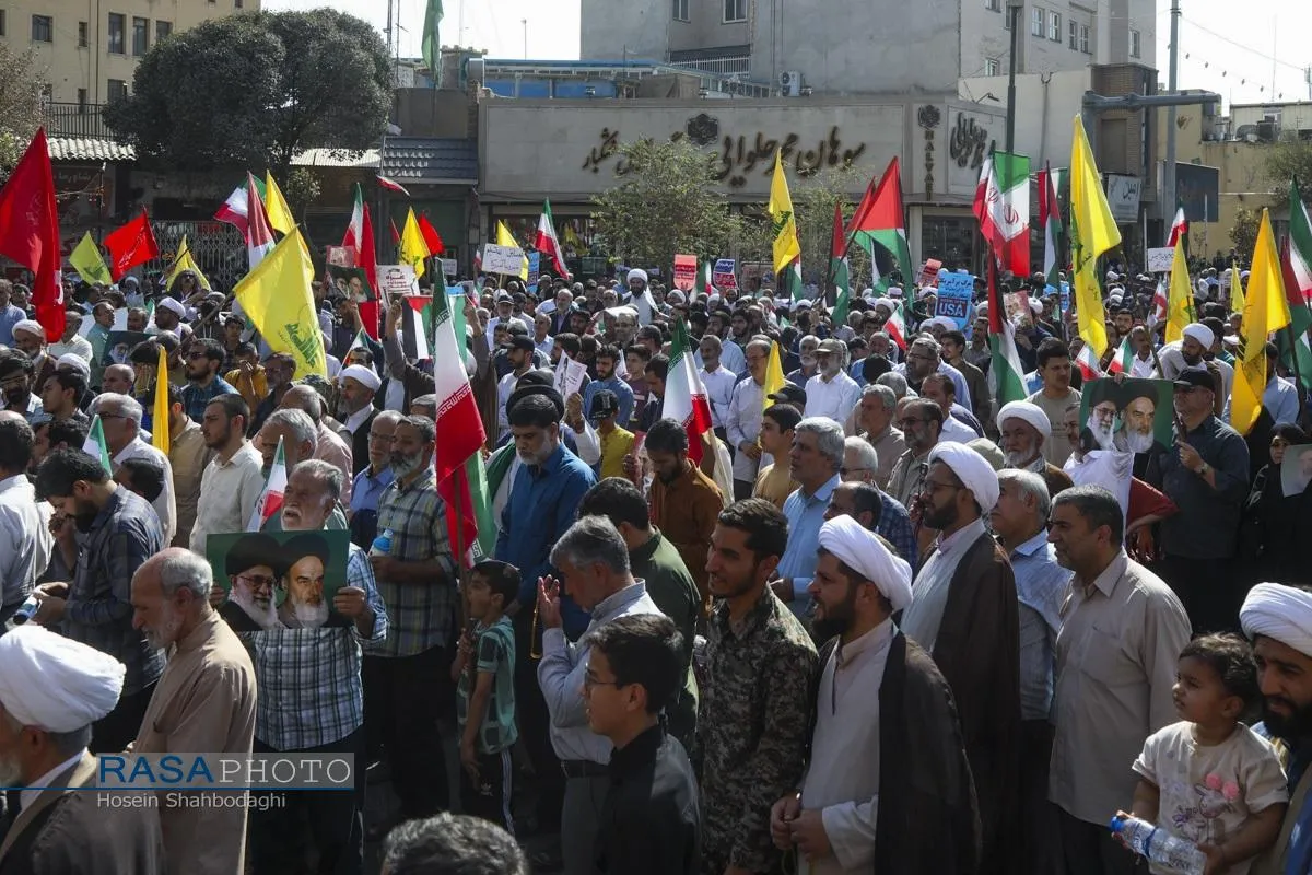 راهپیمایی بشارت نصر در قم