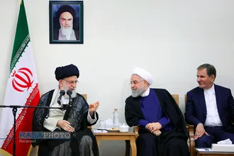 دیدار رئیس&zwnj;جمهور و اعضای هیئت دولت مقام معظم رهبری