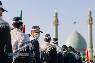 &laquo;عهد سربازی&raquo; نیرو&zwnj;های مسلح با امام زمان (عج) در جمکران&lrm;&lrm;