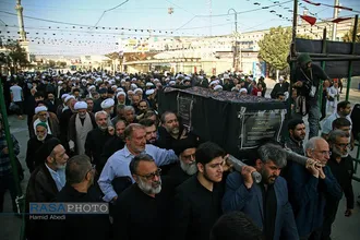 تشییع همسر آیت الله شبیری زنجانی