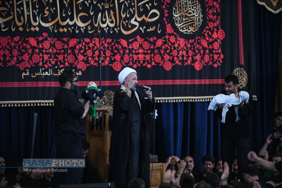 عزاداری روز هفتم محرم ۱۴۴۴ در هیئت کف العباس (ع) قم