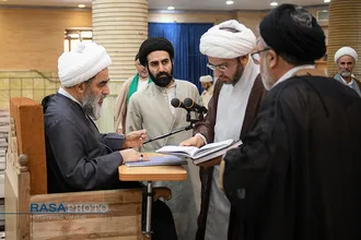 درس خارج فقه بررسی فقهی بیمه توسط آیت الله محمد جواد فاضل لنگرانی