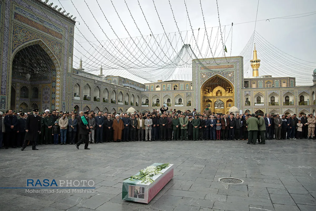 تشییع پیکر سردار منصوری در مشهد