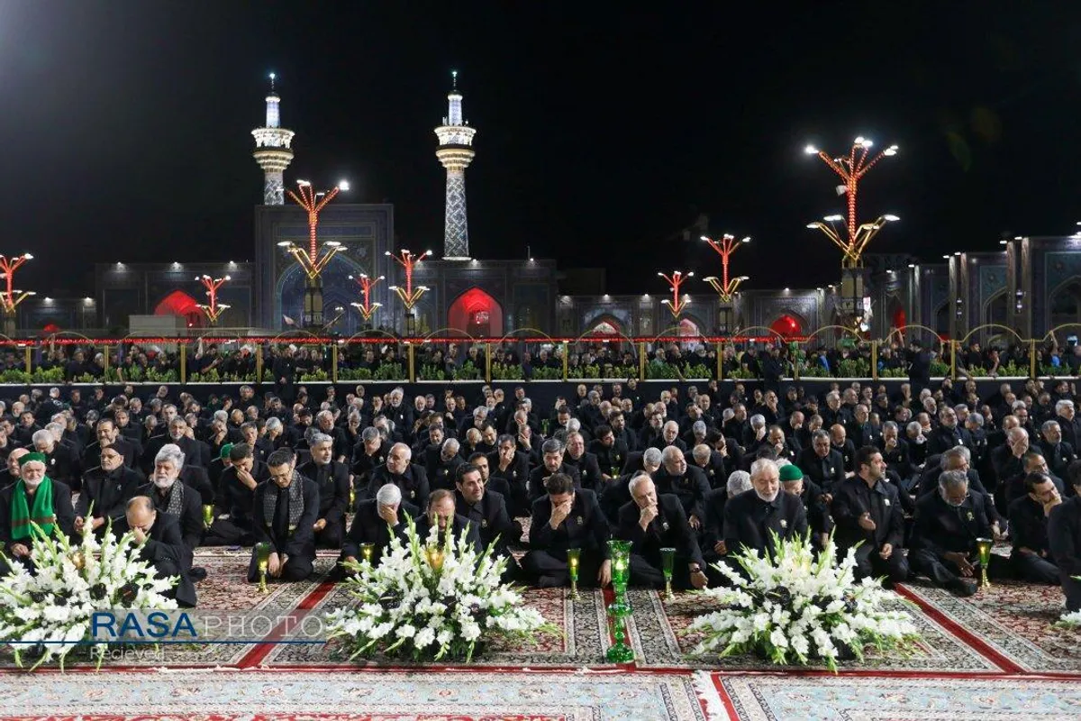 آیین خطبه&zwnj;خوانی شب شهادت امام رضا (ع) در حرم مطهر رضوی