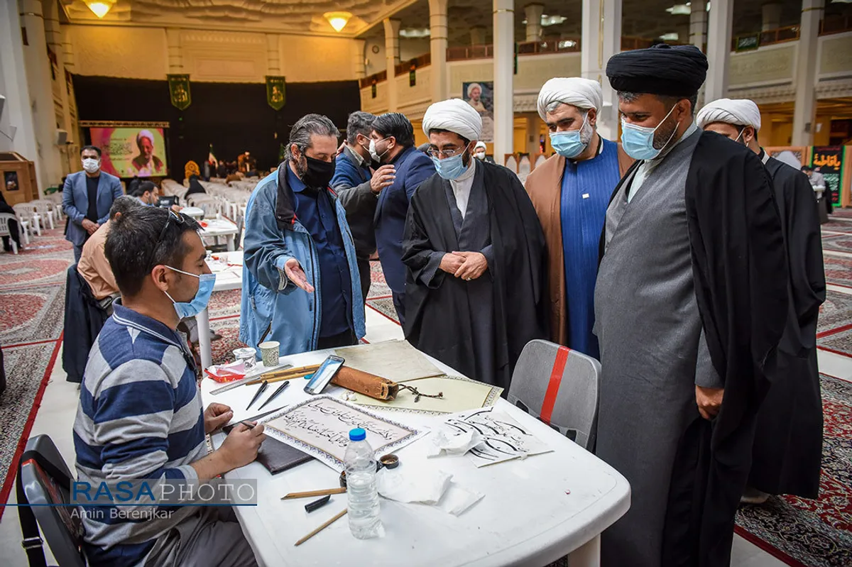 مراسم ارتحال آیت الله مصباح یزدی در حرم مطهر احمد بن موسی (ع) در شیراز&lrm;