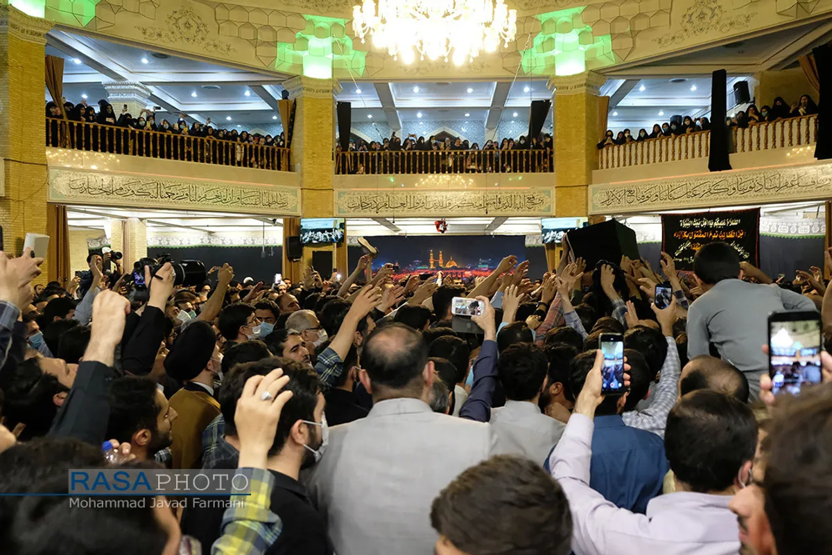 مراسم وداع با پیکر آیت الله فاطمی&zwnj;نیا در تهران