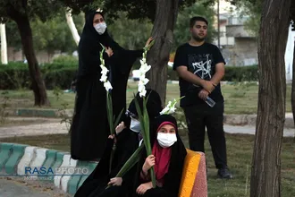 جشن میلاد امام رضا (ع) با حضور خادمان آستان قدس رضوی در اهواز