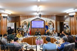 نشست خبری سردار رمضان شریف سخنگو و مسئول روابط عمومی کل سپاه در قم