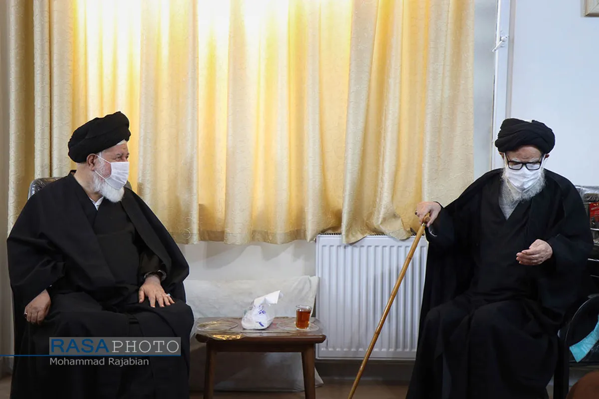 دیدار آیت الله علم&zwnj;الهدی با آیت الله مرتضوی