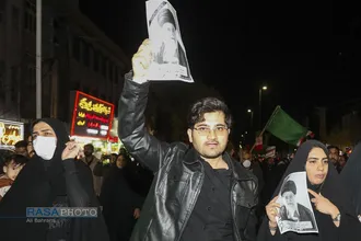 خروش انتقامی مردم قم در شب عزاداری شهادت امام خامنه&zwnj;ای (قدس&zwnj;سره) -۲