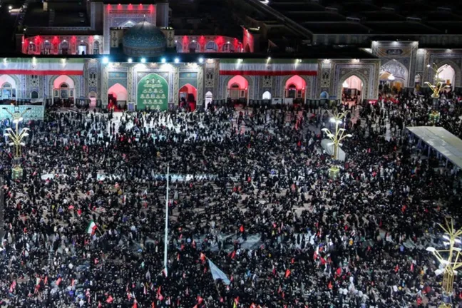 مراسم چهلمین روز تدفین آقای شهید ایران در حرم رضوی برگزار شد