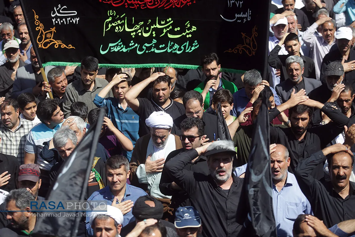 تشییع شهید و عزاداری روز شهادت حضرت امام جعفر صادق (علیه السلام) در مشهد