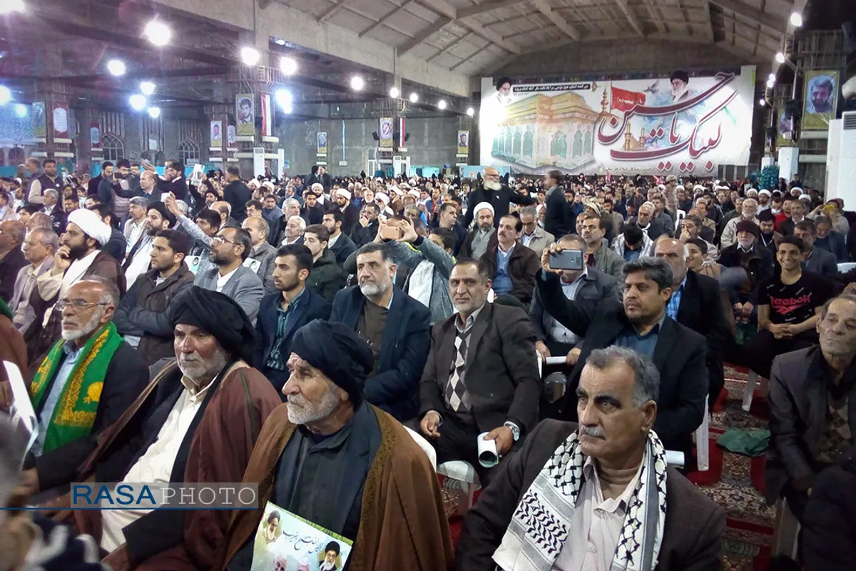 مراسم گرامیداشت چهلمین روز شهادت سپهبد سلیمانی و ابومهدی المهندس در اهواز&lrm;