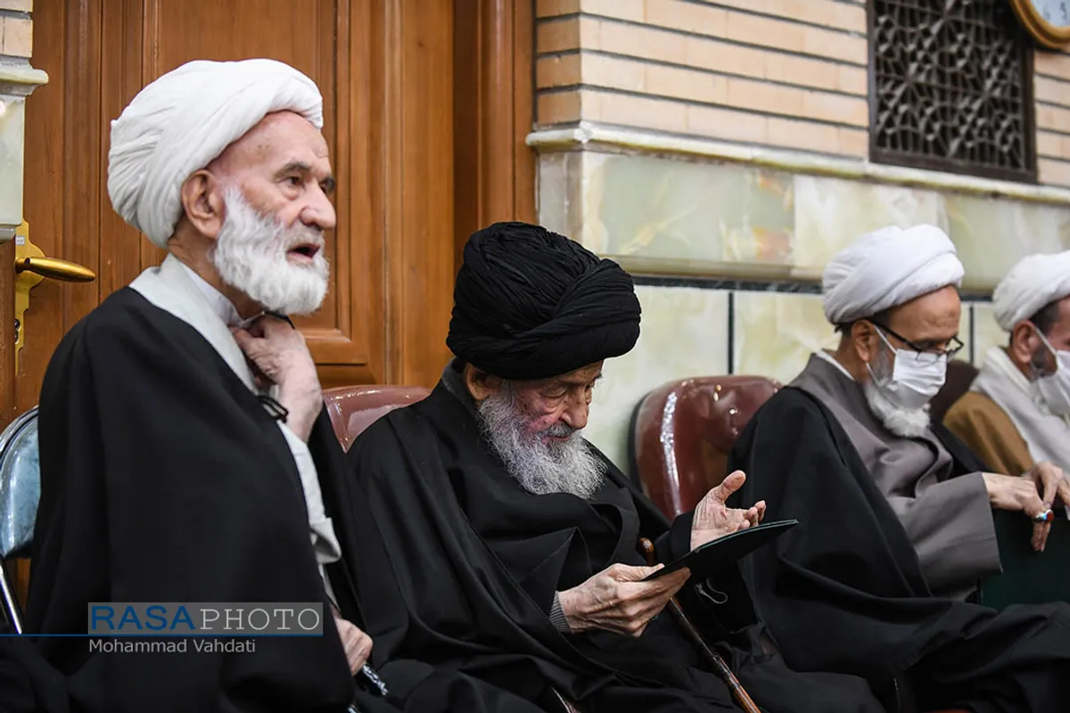 مراسم ختم همسر مرحوم حضرت آیت الله فاضل لنکرانی (ره)