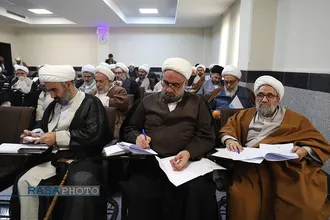 افتتاحییه کمیسیون&zwnj;های سیزدهمین اجلاسیه جامعه مدرسین حوزه علمیه با علما بلاد