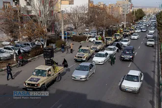 تشییع ۴ شهید گمنام دفاع مقدس در تبریز