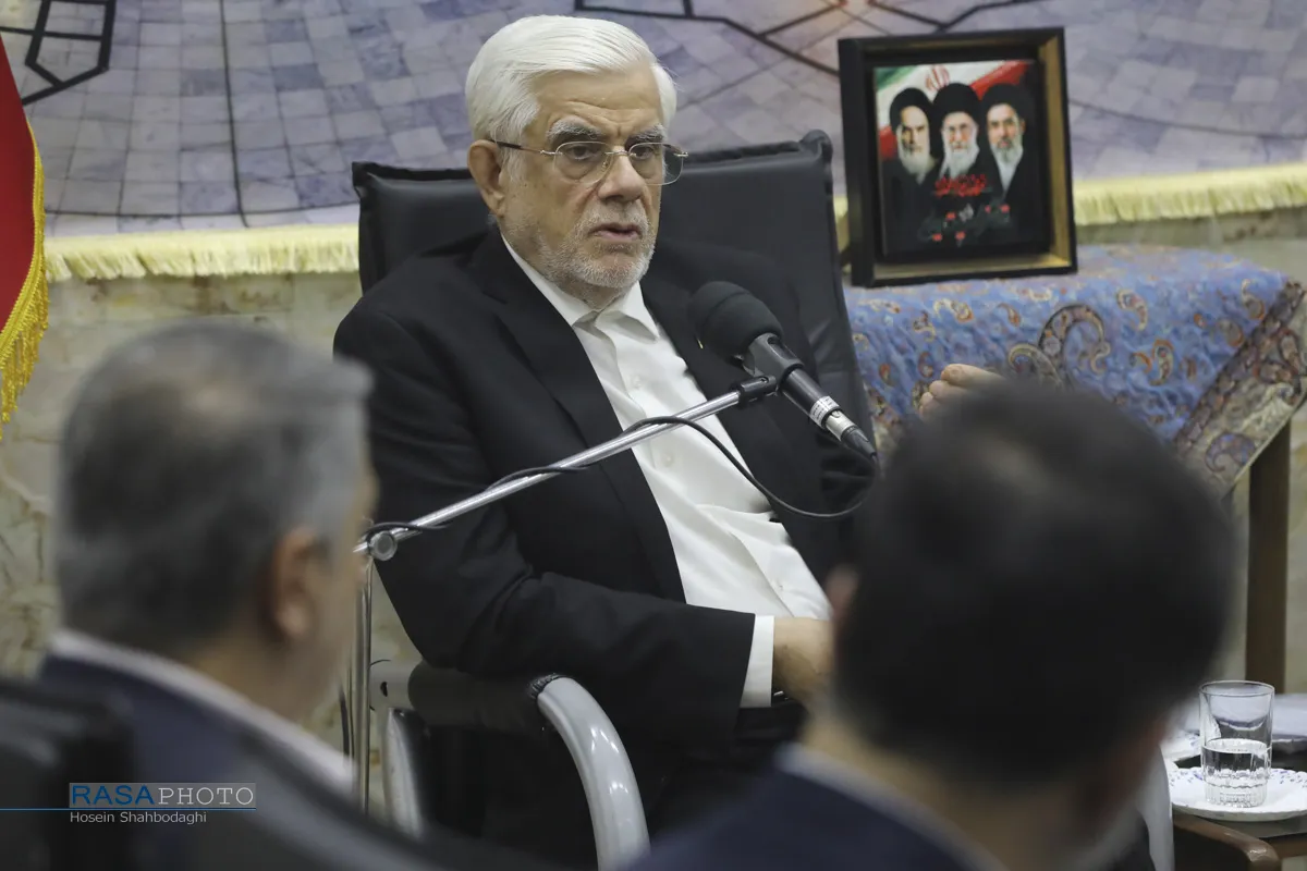 دیدار عارف معاون اول رئیس جمهور با اعضای جامعه مدرسین

