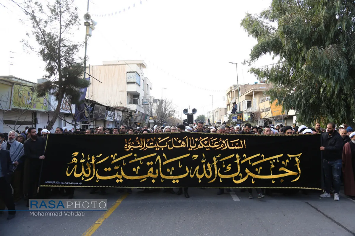 عزاداری شهادت حضرت زهرا (سلام الله علیها) با حضور حضرت آیت الله وحید خراسانی