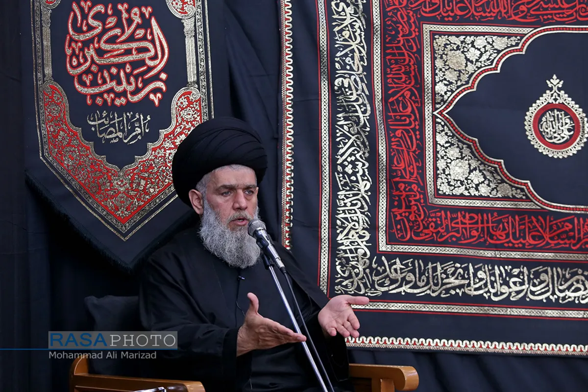 عزاداری روز چهارم محرم در بیت حضرت آیت الله نوری همدانی