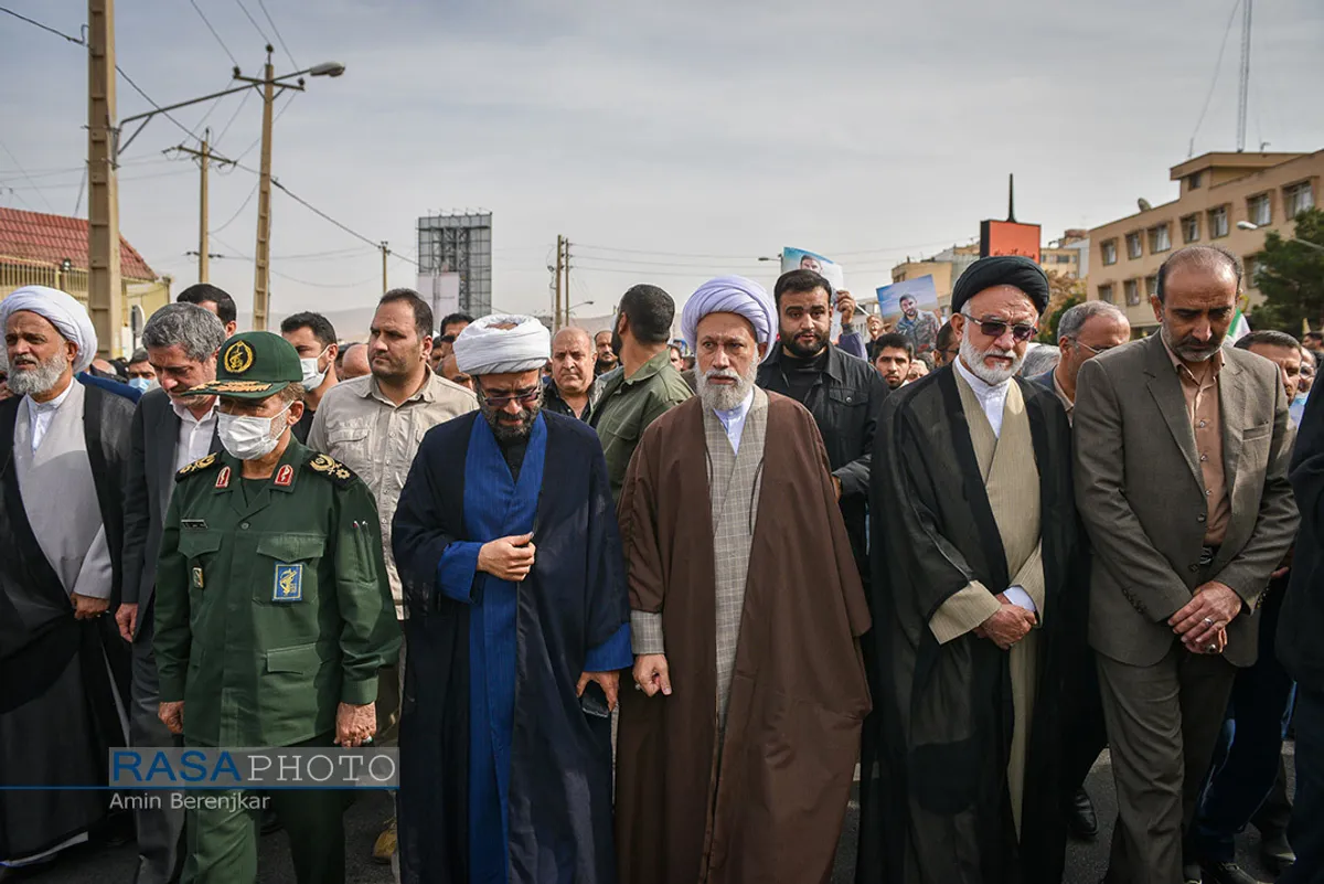 تشییع شهید مدافع امنیت حجت&zwnj;الاسلام &laquo;محمد مؤیدی&raquo; در شیراز&lrm;&lrm;