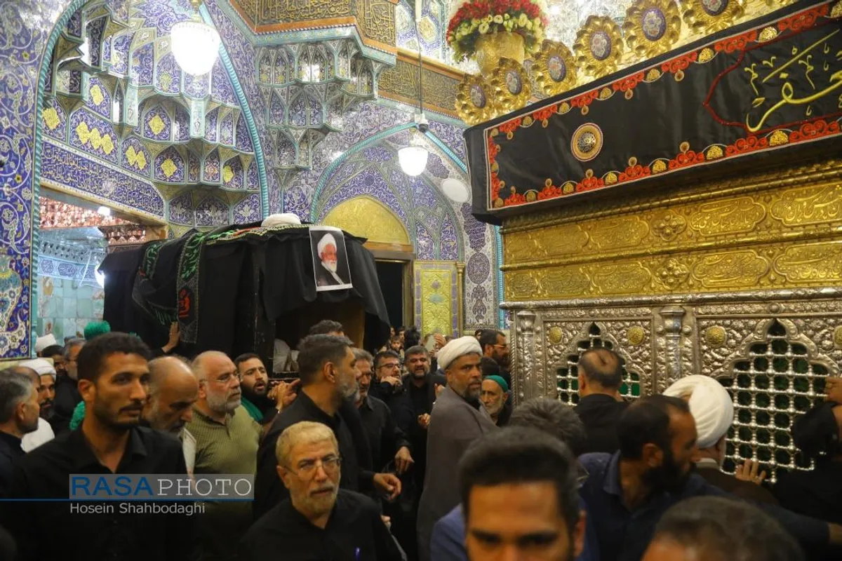 تشییع پیکر آیت&zwnj; الله نعیم آبادی در قم