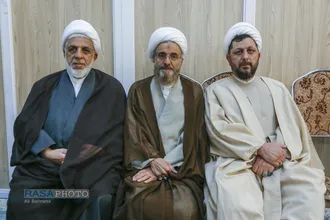 مراسم ختم ابوالزوجه آیت الله کعبی در قم