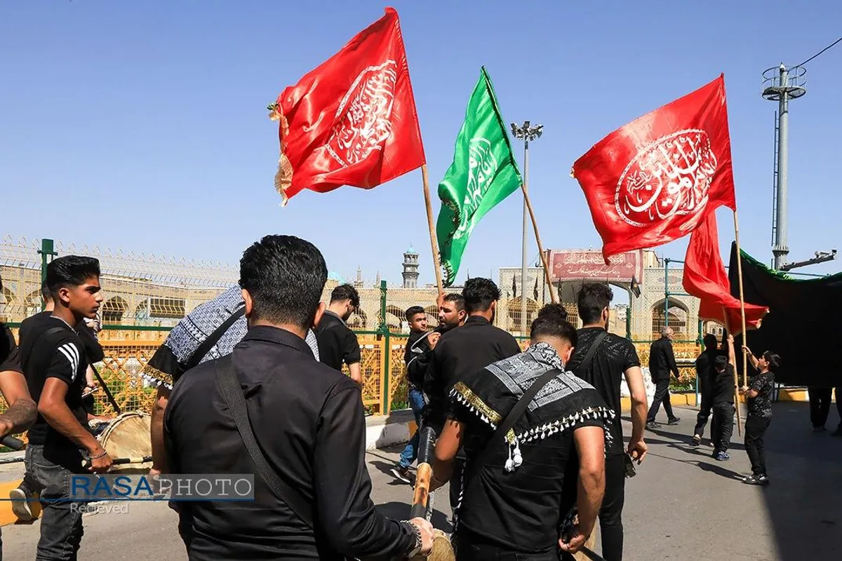 عزاداری تاسوعای حسینی در حرم مطهر رضوی
