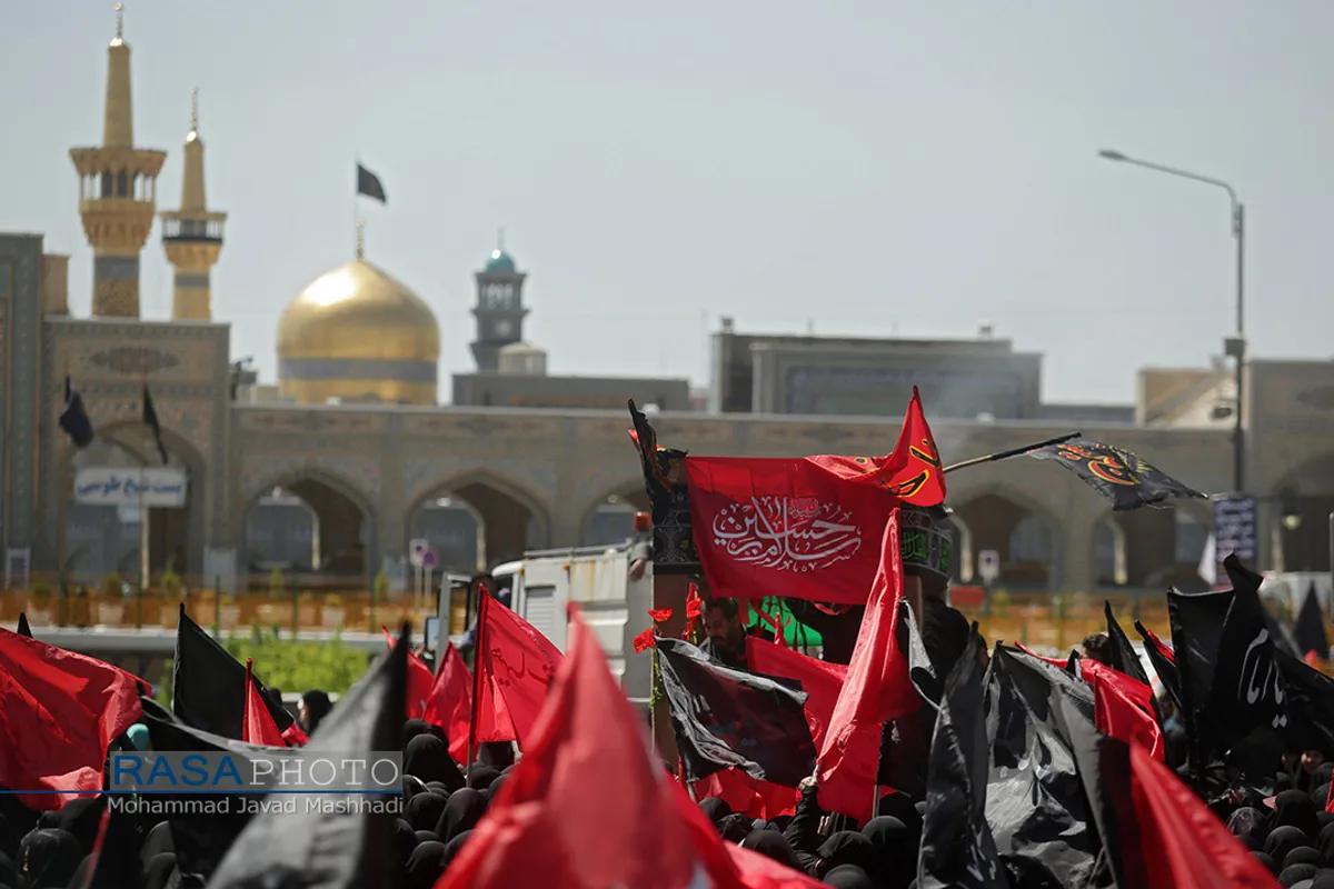 تشییع شهید و عزاداری روز شهادت حضرت امام جعفر صادق (علیه السلام) در مشهد