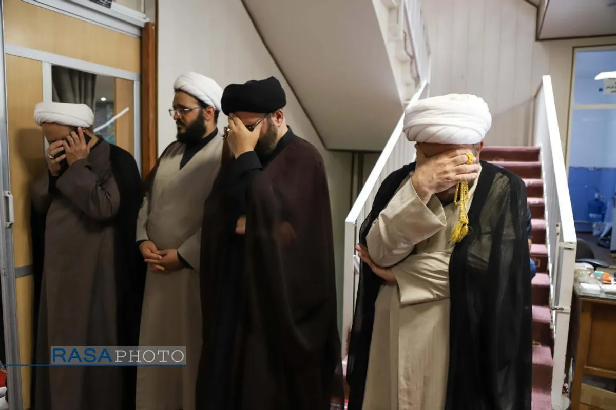 عزاداری روز اربعین حسینی (ع) در بیوت حضرات آیات نوری همدانی و مکارم شیرازی