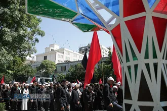 تشییع شهید و عزاداری روز شهادت حضرت امام جعفر صادق (علیه السلام) در مشهد