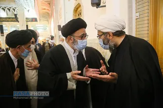 مراسم چهلم مرحوم آیت الله مجتهد شبستری در حرم کریمه اهل&zwnj;بیت (ع)