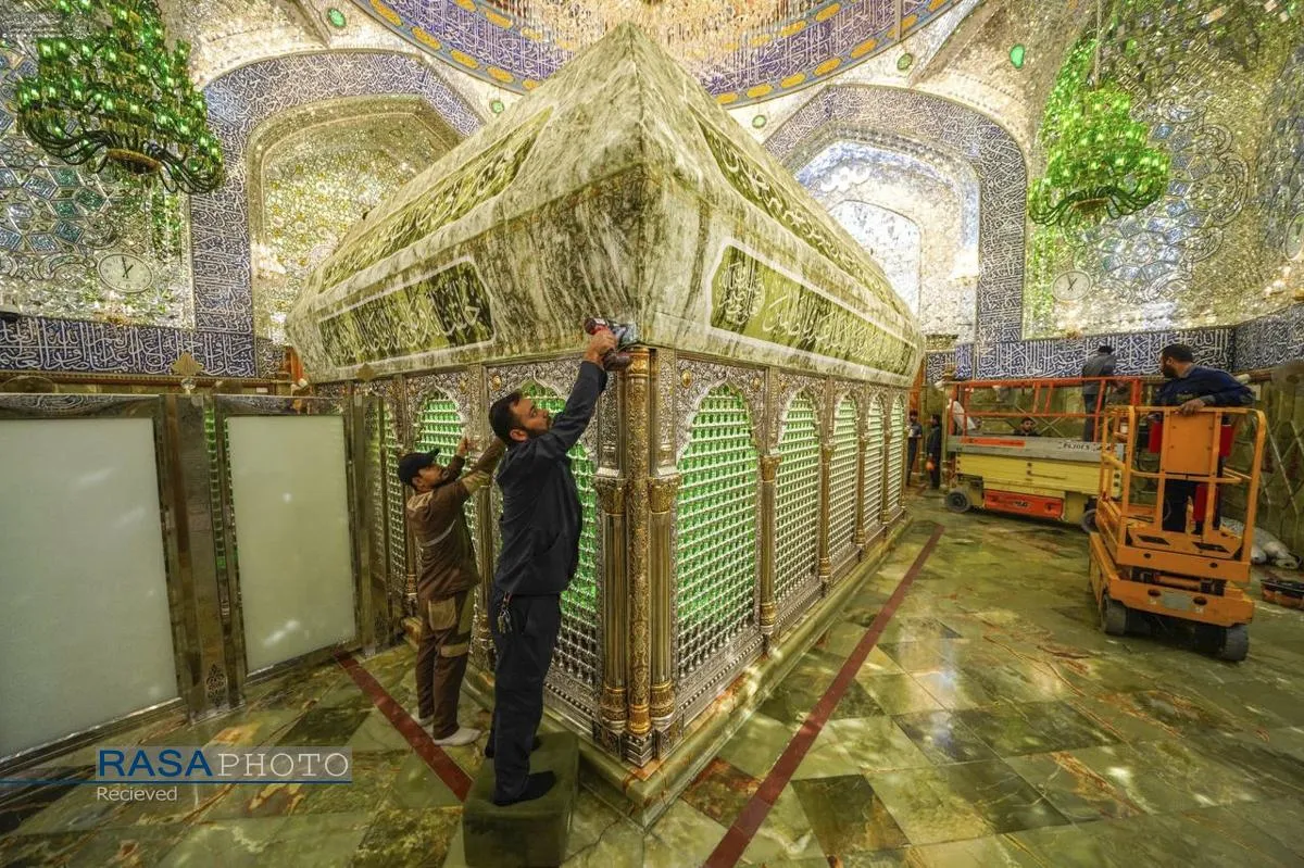 حرم حضرت امیرالمومنین (ع) در آستانه ولادت حضرت زهرا (س)