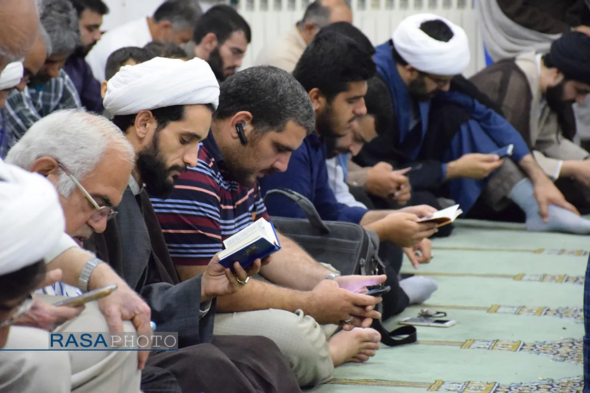 مراسم دعای عرفه در مدرسه علمیه خاتم الانبیاء بابل