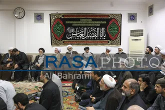 مراسم بزرگداشت قائد شهید امت حضرت آیت&zwnj;الله&zwnj;العظمی خامنه ای در دفتر حضرت آیت الله جوادی آملی